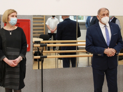 Na zdjęciu Kierownik MOPS w Żywcu i Burmistrz Miasta Żywca