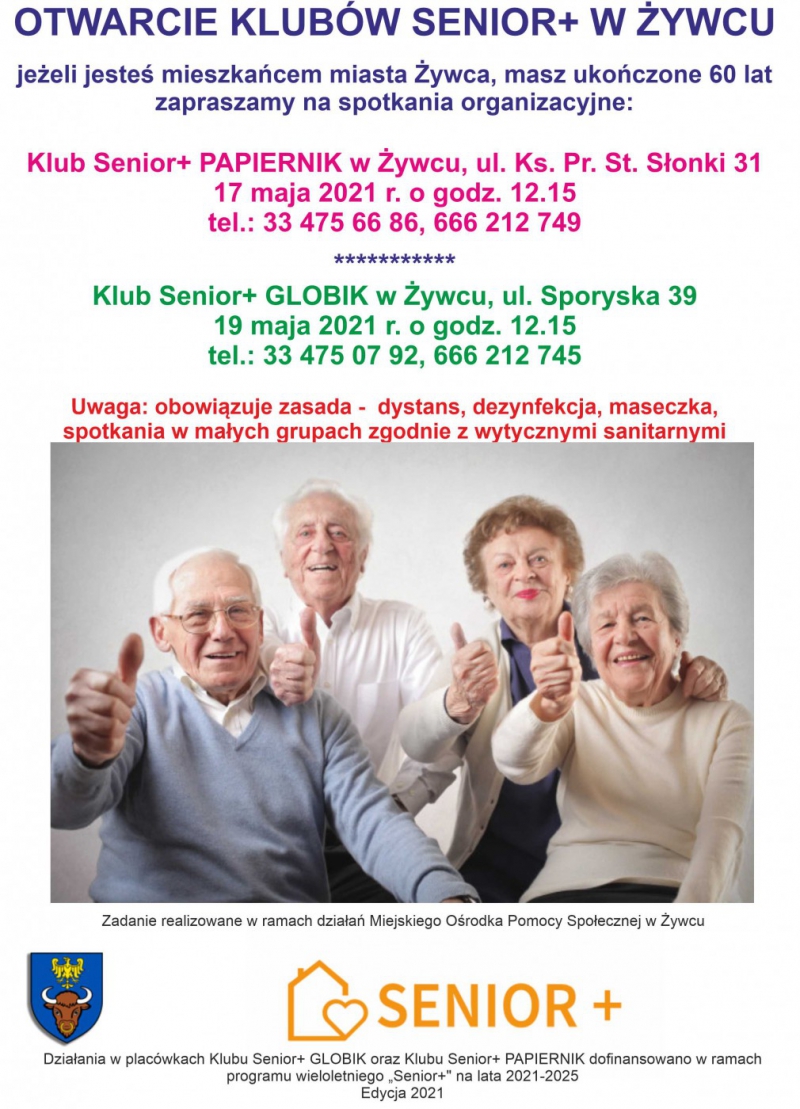 OTWARCIE KLUBÓW SENIOR+